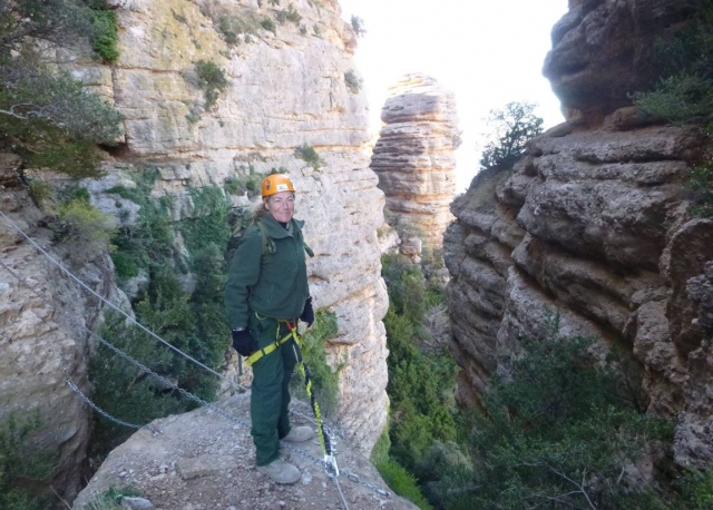  Un arrêt sur la ferrata 